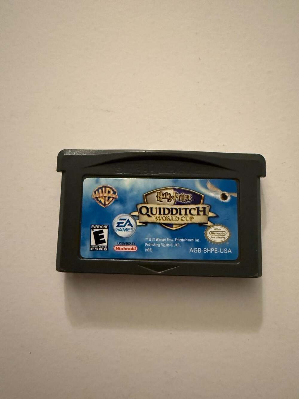 Nintendo Harry Potter Quidditch World Cup Game Boy Advance Cartridge